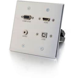 Double Gang HDMI/USB/3.5mm/VGA Dongle WP