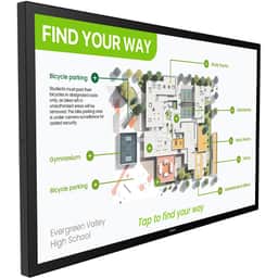 55" Commercial 18/7 Display, 20-point HE IR touch, UHD (3840x2160)