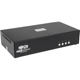 Secure KVM Switch, 4-Port, Dual Monitor, DisplayPort to DisplayPort, 4K,