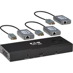 DisplayPort to DisplayPort Splitter/Extender Kit over Cat6, 3-Port MST