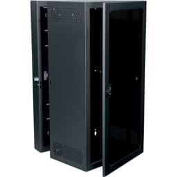 4'DATA WALL CAB,PLEXI DOOR,17"DEEP