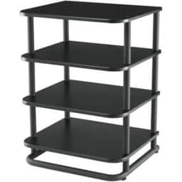 Euro Series 4-Shelf Audio Component Stand, 31″ height, Black