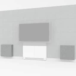 ADA-Compliant Wall Tiles - Silver Gray Felt Tiles