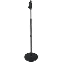 Frameworks Roundbase Mic Stand with Deluxe One-Handed Clutch and 10"