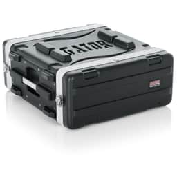 GATOR Molded PE Rack Case; Front, Rear Rails; 4U; 19" Deep; Locking