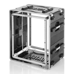 ATA Molded PE Shock Rack w/ Rubber Shock Suspension; 12U
