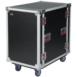 ATA Wood Flight Rack Case; 12U; 24" Deep; w/ Casters