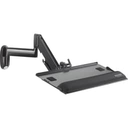 Height adj. dual arm with keyboard