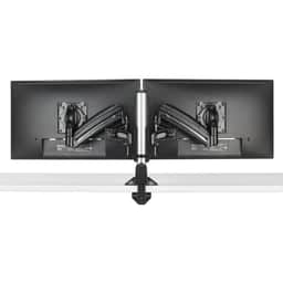 KX CLMN DESK MNT DUAL 2L ARMS BLK