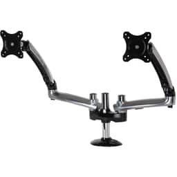 Dual Desktop Mount For up to 29″ Monitors w/Grommet Base