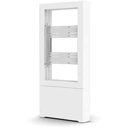 43″ PORTRAIT FLOOR KIOSK, WHITE