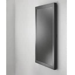 75″ PORTRAIT ON-WALL KIOSK W/GLASS, BLK