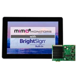 10.1" 1280x800 BrightSign Built-In, Capacitive Touch Display with PoE