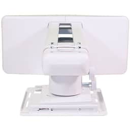 Dual Stud Short Throw Wall Mount in White with Telescoping Arm