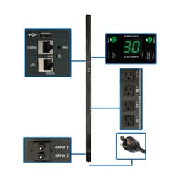 2.9kW Single-Phase Switched PDU – LX Interface, 120V Outlets – 10 FT