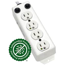 Safe-IT UL 1363A Medical-Grade Power Strip for Patient-Care Vicinity, 4x