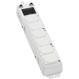 UL 1363A Medical Hospital Power Strip for In-Patient Care 6 Outlets Antimicrobial 7ft Cord
