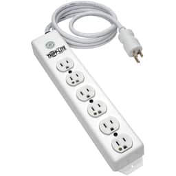 Power Strip Medical 120V 5-15R-HG 6 Outlet 15ft Cord Metal