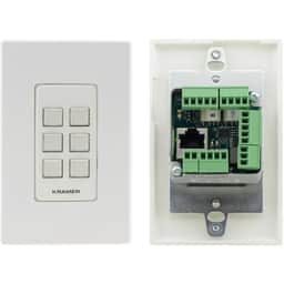 6 button Ethernet and KNET 1-gang Control Keypad, PoE