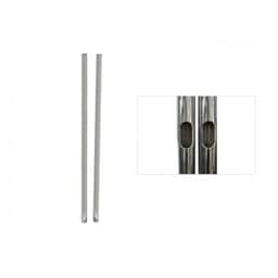 84" chrome tubes pair