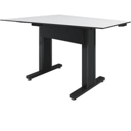 Forum 3 Person Angle Table, 38" Counter Height, Dark Finish