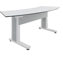 Forum 3 Person Arc Table, 30″ Seated Height, Light Finish
