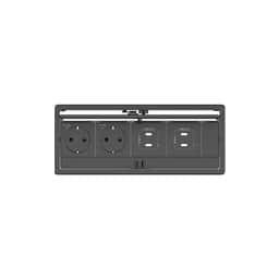 Baseline, Black In-Table elegant tabletop connectivity for 4 modules