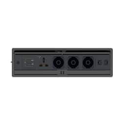 Plus, Black Table elegant tabletop connectivity box with a lid for 6
