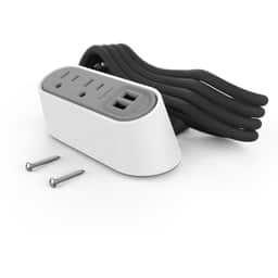 Wiremold WSPC220CWH Desktop Power Center, 2 Outlets, White