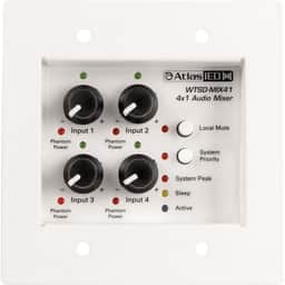 WTSD-MIX41K In/Out Analog Wall 4×1 Mixer Amp