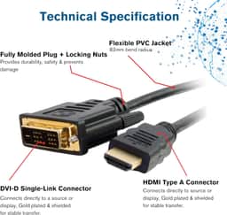 C2G DVI to HDMI Cable 3