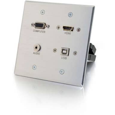Double Gang HDMI/USB/3.5mm/VGA Dongle WP