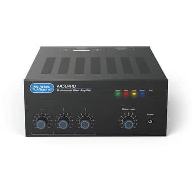 3-Input, 50-Watt Mixer Amplifier with Automatic System Test