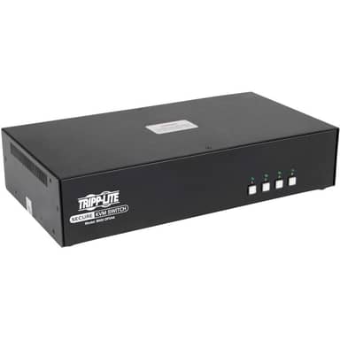 Secure KVM Switch, 4-Port, Dual Monitor, DisplayPort to DisplayPort, 4K,