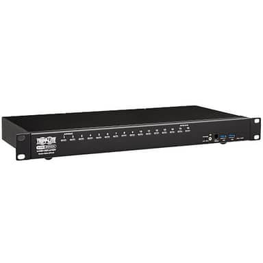 16-Port DisplayPort/USB KVM Switch with Audio/Video and USB Peripheral S