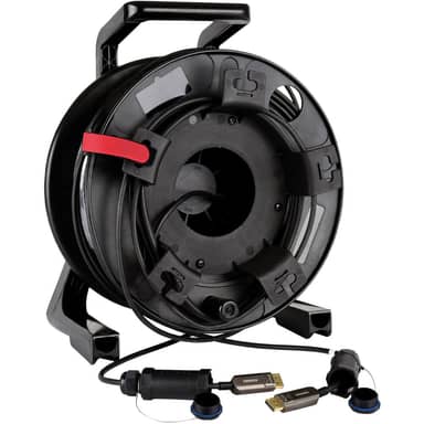 Display Port Active Optical Armored 4K Cable - 50ft