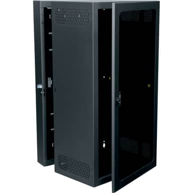 4'DATA WALL CAB,PLEXI DOOR,17"DEEP