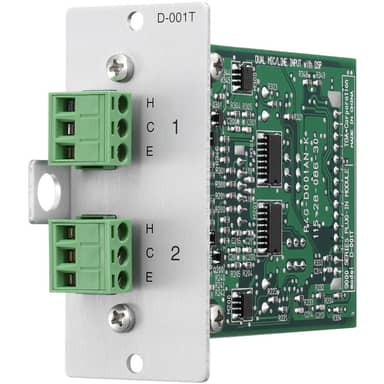 INPUT MODULE, TWO MIC/LINE INPUTS W/DSP REMOVABLE TERMINAL PRC CUR.STK