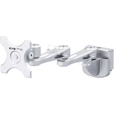 Dual-Extension Monitor Mount for Slat Wall System, 13" to 32" Displays