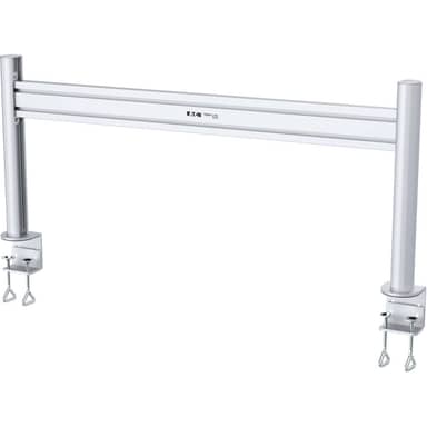Slat Rail with Posts for Slat Wall System, 40 in.