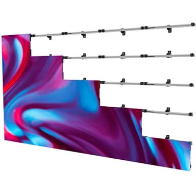5x5 Universal wall mount for latching dvLED displays up to 610mm wide