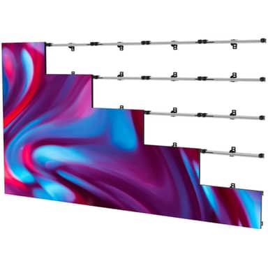 8x8 Universal wall mount for latching dvLED displays up to 610mm wide