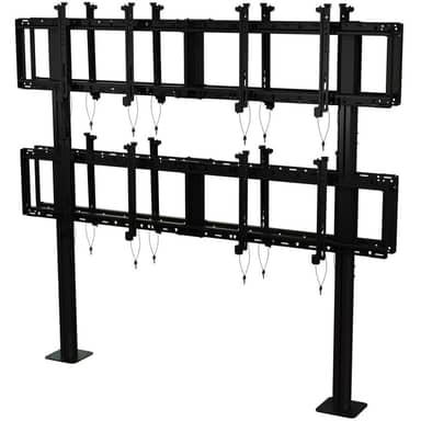 Modular Back-to-Back Video Wall Pedestal (2X2, each side)
