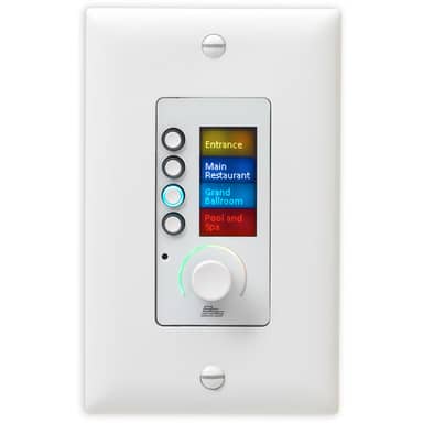 EC-4BV-WHT-US Ethernet Controller with 4 Buttons and Volume, White