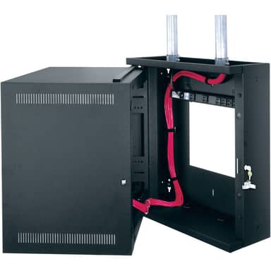 8SP/22D ECONO WALLRACK,BLACK,DOOR