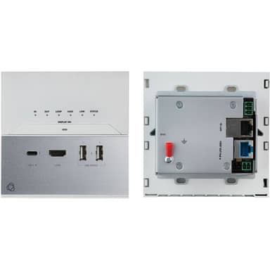 USB-C WallPlate HDBaseT Transmitter, Ethernet, RS-232, IR