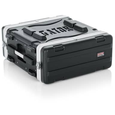GATOR Molded PE Rack Case; Front, Rear Rails; 4U; 19" Deep; Locking