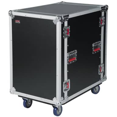 ATA Wood Flight Rack Case; 12U; 24" Deep; w/ Casters