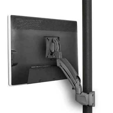 K1 POLE MNT SINGLE DISPLAY 1L ARM, BLK