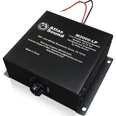 Dual 2" x 4" Sound Masking Spkr System w/70.7V-4W Transformer &amp; Low Pro